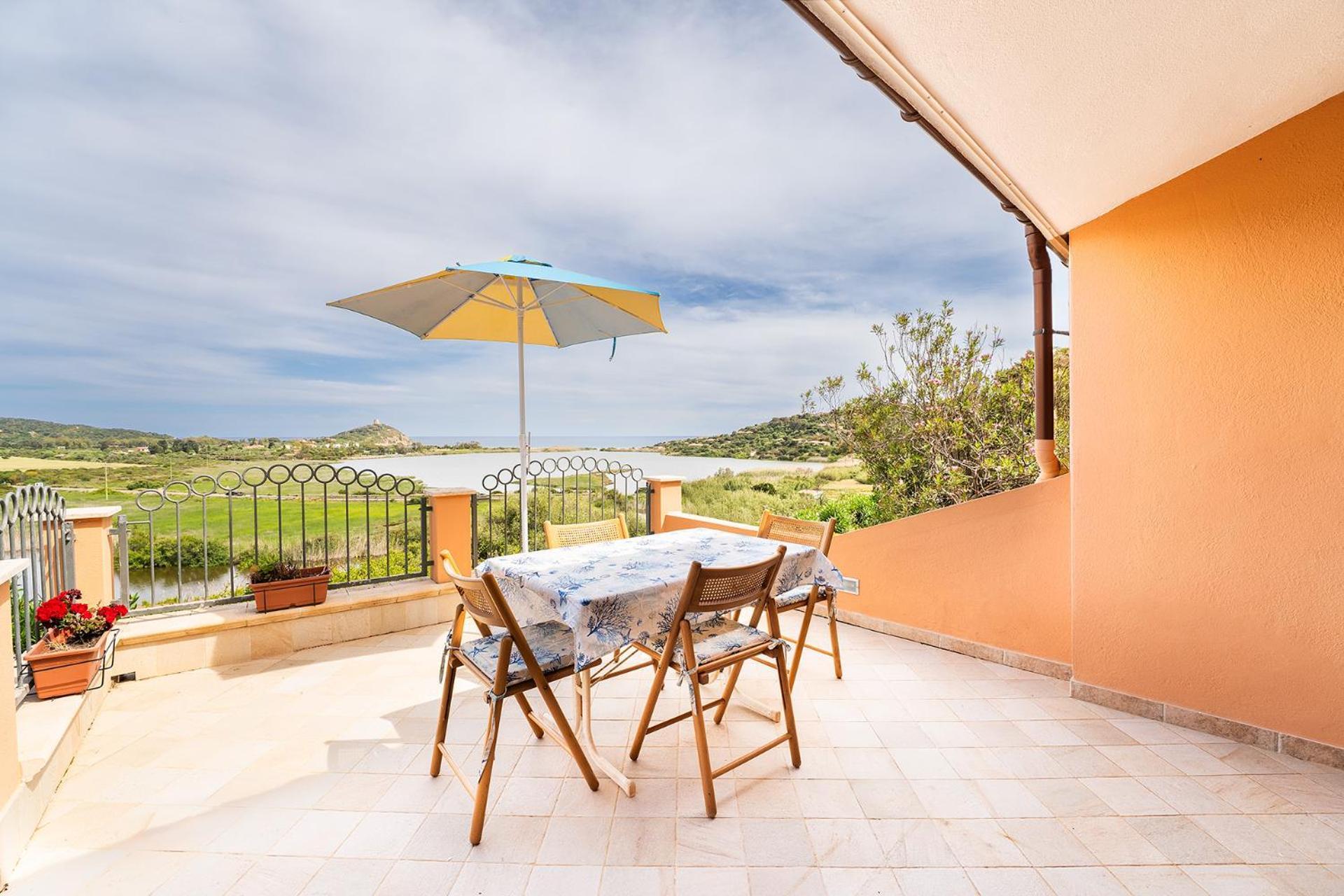 Appartamento Casa Daniela, Vista Mare Sea View Chia Esterno foto
